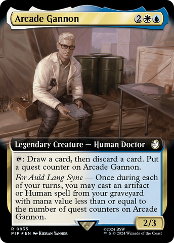 {R} Arcade Gannon (Extended Art) (Surge Foil) [Fallout][PIP 935]