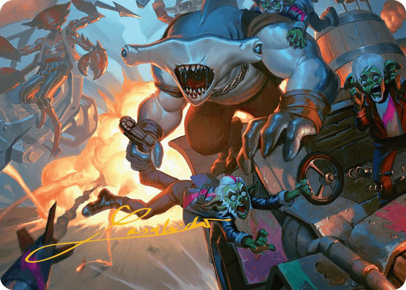 {A} Trade the Helm Art Card (Gold-Stamped Signature) [Aetherdrift Art Series][GS ADFT 025]