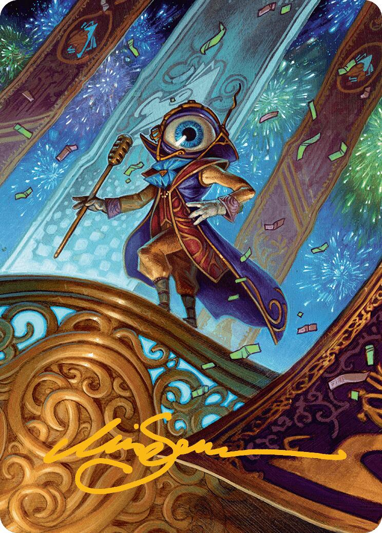 {A} Vnwxt, Verbose Host Art Card (Gold-Stamped Signature) [Aetherdrift Art Series][GS ADFT 008]