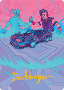 {A} Demonic Junker Art Card (Gold-Stamped Signature) [Aetherdrift Art Series][GS ADFT 040]