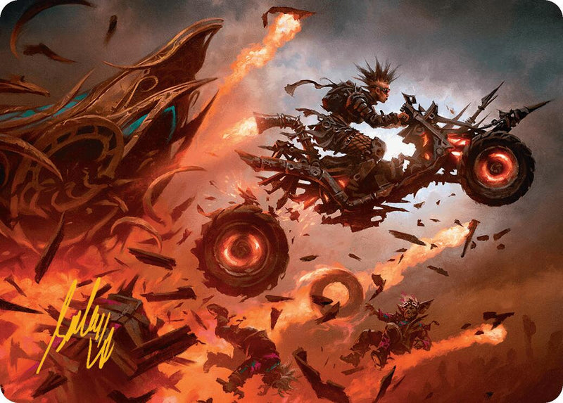 {A} Gastal Blockbuster Art Card (Gold-Stamped Signature) [Aetherdrift Art Series][GS ADFT 019]