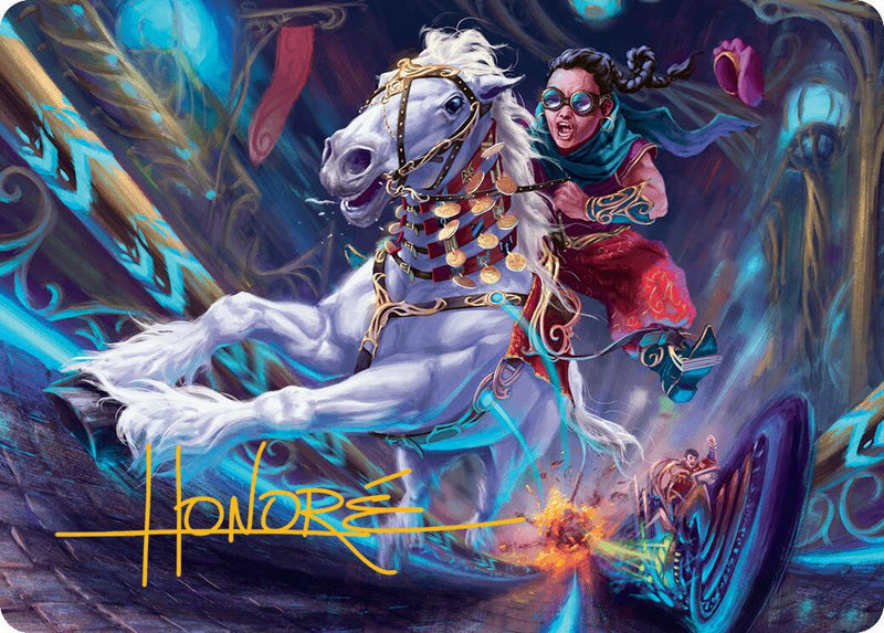 {A} Gilded Ghoda Art Card (Gold-Stamped Signature) [Aetherdrift Art Series][GS ADFT 034]