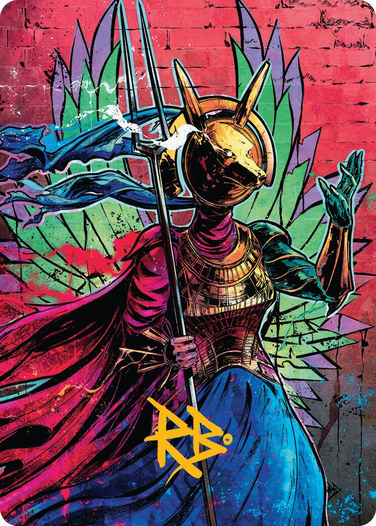 {A} Hazoret, Godseeker Art Card (Gold-Stamped Signature) [Aetherdrift Art Series][GS ADFT 052]