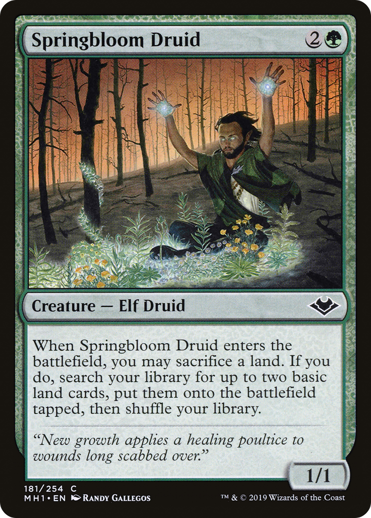 {C} Springbloom Druid [Modern Horizons][MH1 181]