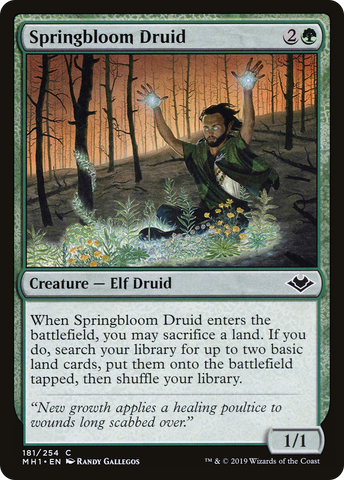 {C} Springbloom Druid [Modern Horizons][MH1 181]