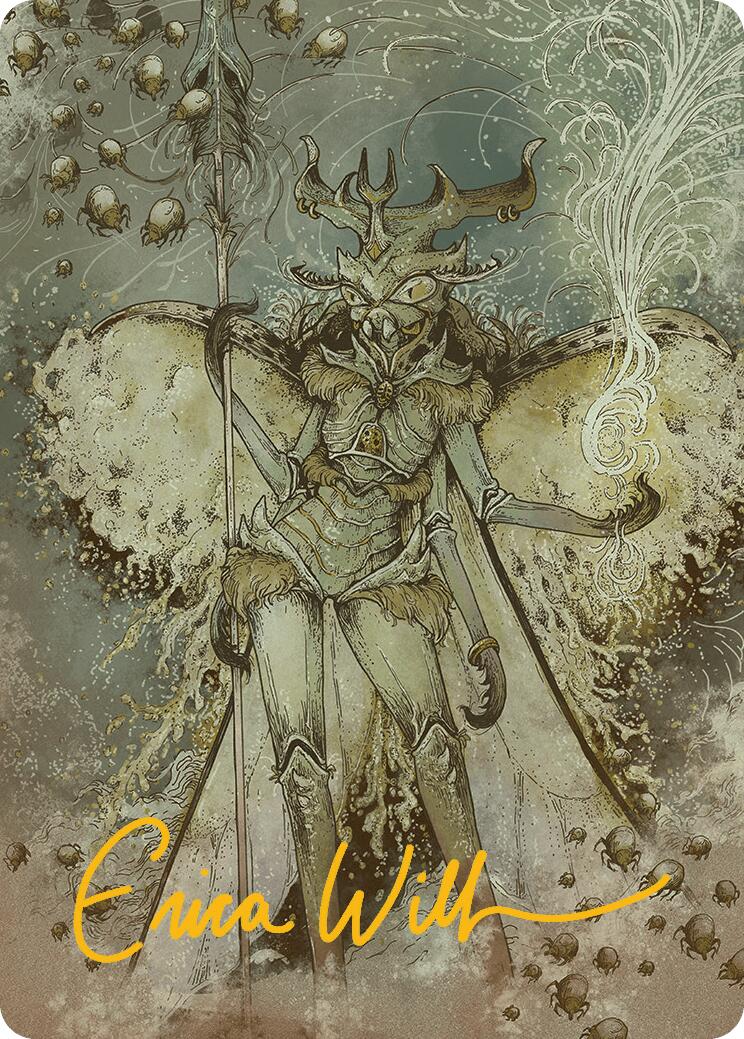 {A} Aatchik, Emerald Radian Art Card (6/54) (Gold-Stamped Signature) [Aetherdrift Art Series][GS ADFT 006]
