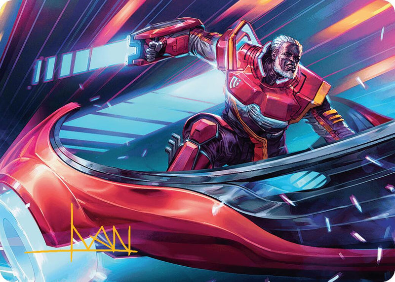 {A} Kolodin, Triumph Caster Art Card (Gold-Stamped Signature) [Aetherdrift Art Series][GS ADFT 017]