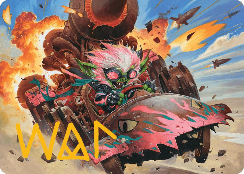 {A} Redshift, Rocketeer Chief Art Card (Gold-Stamped Signature) [Aetherdrift Art Series][GS ADFT 013]
