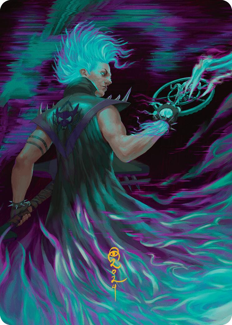 {A} Winter, Cursed Rider Art Card (Gold-Stamped Signature) [Aetherdrift Art Series][GS ADFT 007]