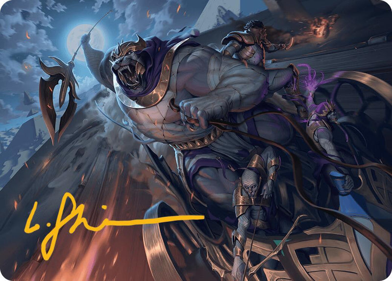 {A} Zahur, Glory's Past Art Card (Gold-Stamped Signature) [Aetherdrift Art Series][GS ADFT 010]