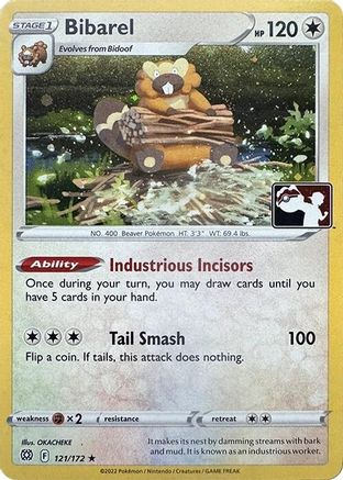 [PKM] Bibarel (Cosmos Holo) (121/172) Holofoil [Prize Pack Series Cards]