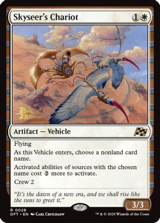 {@R} Skyseer's Chariot [Aetherdrift Prerelease Promos][PR DFT 028]