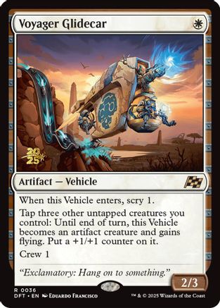 {@R} Voyager Glidecar [Aetherdrift Prerelease Promos][PR DFT 036]