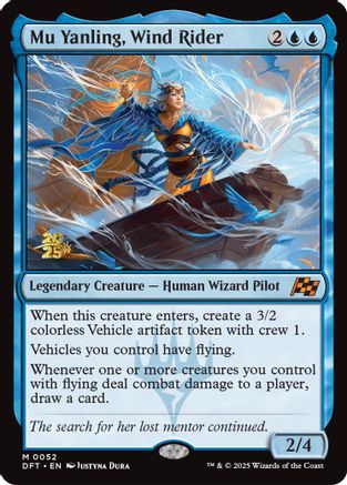 {@C} Mu Yanling, Wind Rider [Aetherdrift Prerelease Promos][PR DFT 052]