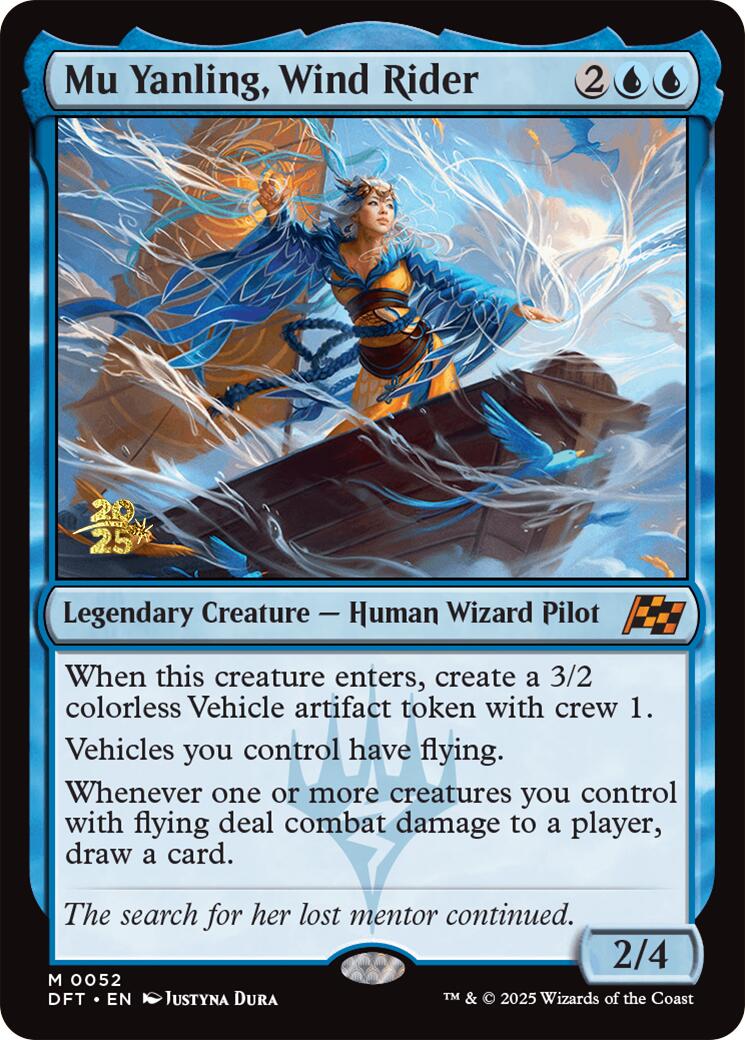 {@C} Mu Yanling, Wind Rider [Aetherdrift Prerelease Promos][PR DFT 052]