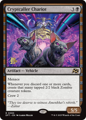 {@R} Cryptcaller Chariot [Aetherdrift Prerelease Promos][PR DFT 080]