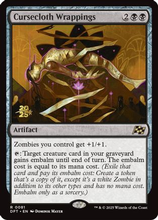 {@R} Cursecloth Wrappings [Aetherdrift Prerelease Promos][PR DFT 081]