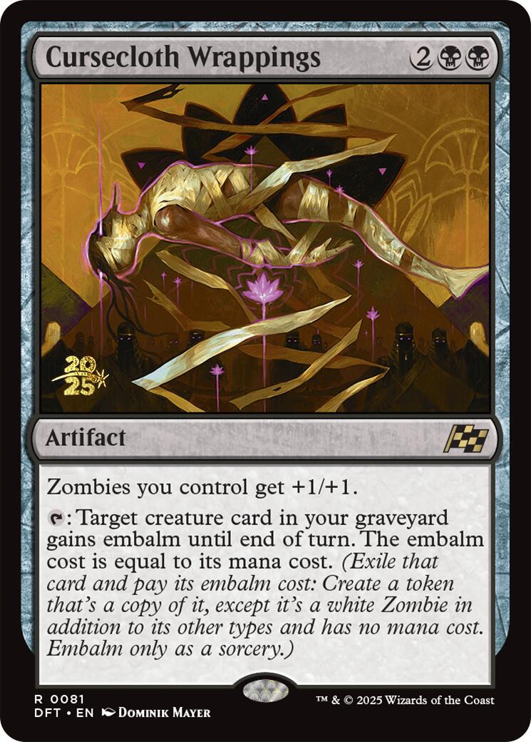 {@R} Cursecloth Wrappings [Aetherdrift Prerelease Promos][PR DFT 081]