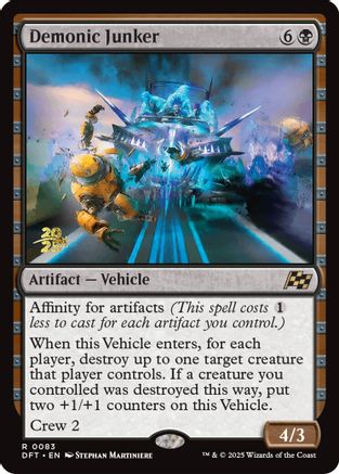 {@R} Demonic Junker [Aetherdrift Prerelease Promos][PR DFT 083]