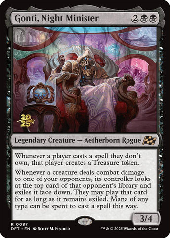 {@R} Gonti, Night Minister [Aetherdrift Prerelease Promos][PR DFT 087]