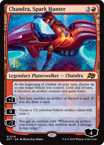 {@C} Chandra, Spark Hunter [Aetherdrift Prerelease Promos][PR DFT 116]