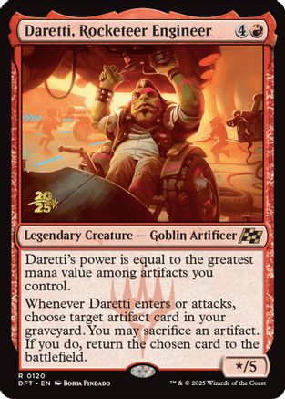 {@R} Daretti, Rocketeer Engineer [Aetherdrift Prerelease Promos][PR DFT 120]