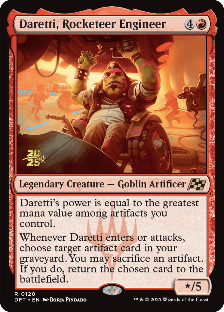 {@R} Daretti, Rocketeer Engineer [Aetherdrift Prerelease Promos][PR DFT 120]
