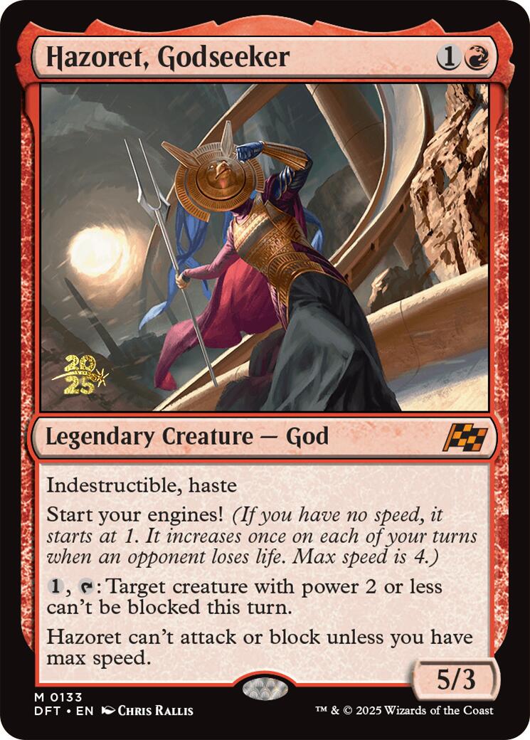 {@R} Hazoret, Godseeker [Aetherdrift Prerelease Promos][PR DFT 133]