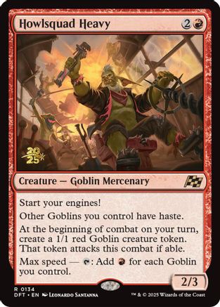 {@R} Howlsquad Heavy [Aetherdrift Prerelease Promos][PR DFT 134]