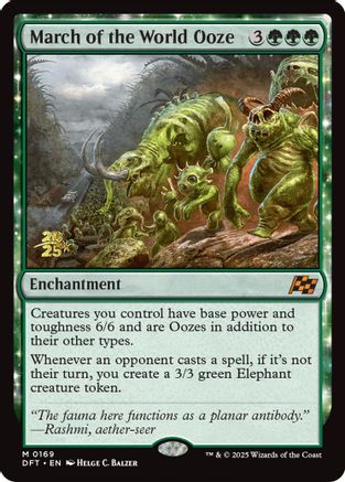 {@R} March of the World Ooze [Aetherdrift Prerelease Promos][PR DFT 169]