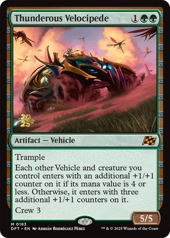 {@R} Thunderous Velocipede [Aetherdrift Prerelease Promos][PR DFT 183]