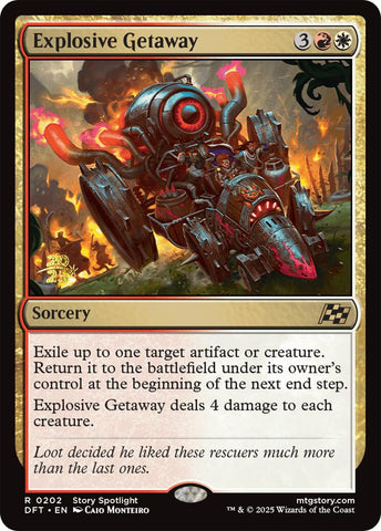 {@R} Explosive Getaway [Aetherdrift Prerelease Promos][PR DFT 202]
