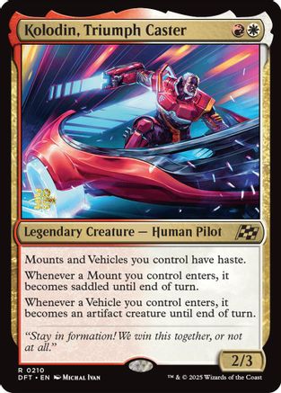 {@R} Kolodin, Triumph Caster [Aetherdrift Prerelease Promos][PR DFT 210]