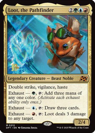 {@R} Loot, the Pathfinder [Aetherdrift Prerelease Promos][PR DFT 212]