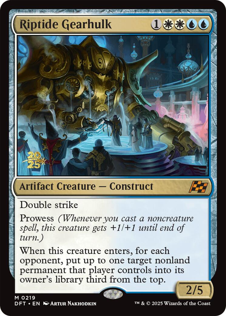 {@R} Riptide Gearhulk [Aetherdrift Prerelease Promos][PR DFT 219]