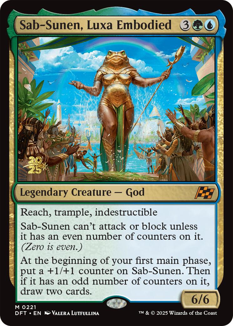 {@R} Sab-Sunen, Luxa Embodied [Aetherdrift Prerelease Promos][PR DFT 221]