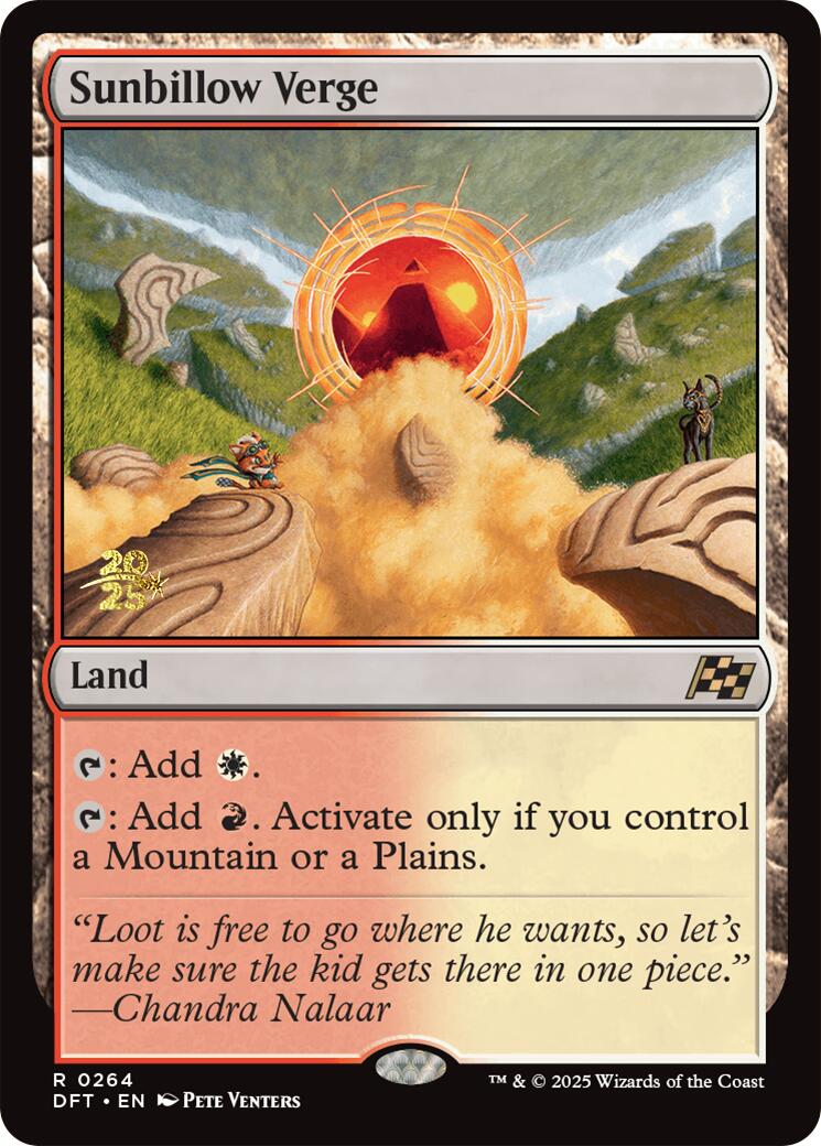 {@R} Sunbillow Verge [Aetherdrift Prerelease Promos][PR DFT 264]