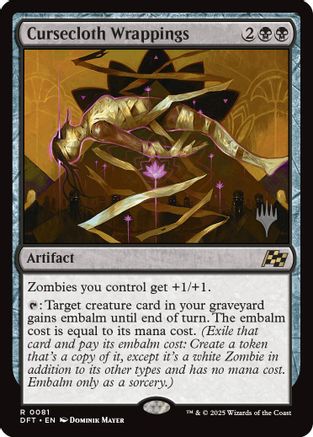 {@R} Cursecloth Wrappings [Aetherdrift Promos][PP DFT 081]