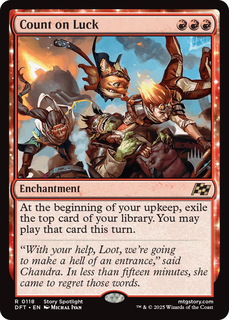 {@R} Count on Luck [Aetherdrift Promos][PP DFT 118]