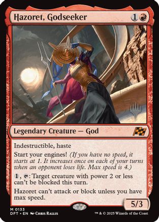 {@R} Hazoret, Godseeker [Aetherdrift Promos][PP DFT 133]