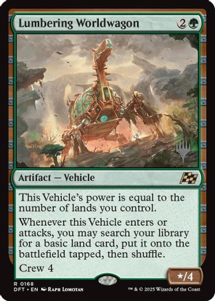 {@R} Lumbering Worldwagon [Aetherdrift Promos][PP DFT 168]