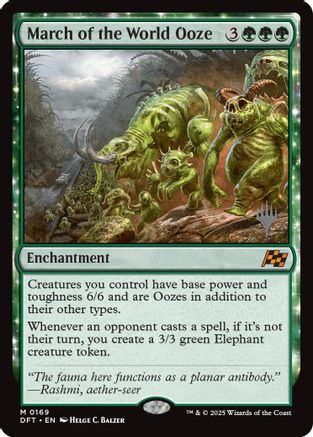 {@R} March of the World Ooze [Aetherdrift Promos][PP DFT 169]