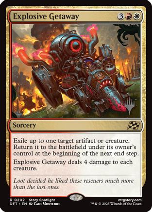 {@R} Explosive Getaway [Aetherdrift Promos][PP DFT 202]