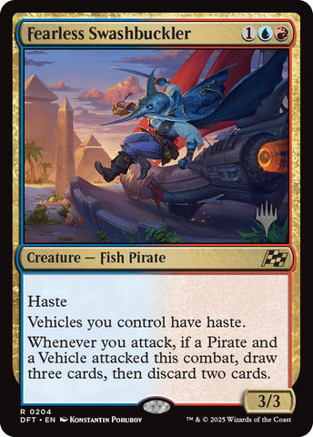 {@R} Fearless Swashbuckler [Aetherdrift Promos][PP DFT 204]