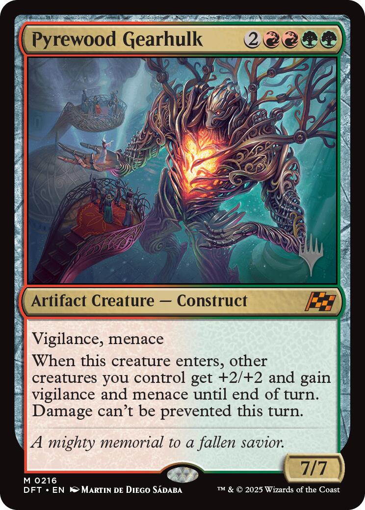 {@R} Pyrewood Gearhulk [Aetherdrift Promos][PP DFT 216]