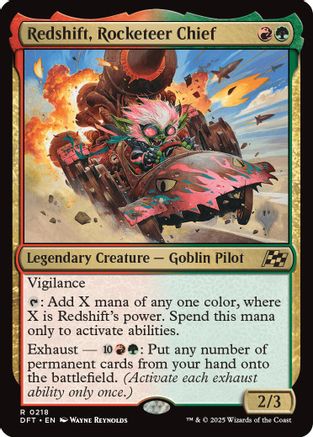 {@R} Redshift, Rocketeer Chief [Aetherdrift Promos][PP DFT 218]