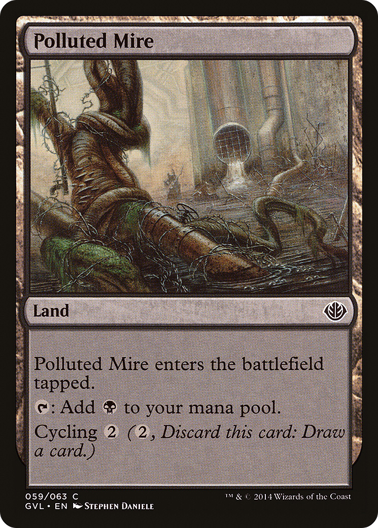 {C} Polluted Mire (Garruk vs. Liliana) [Duel Decks Anthology][GVL 059]