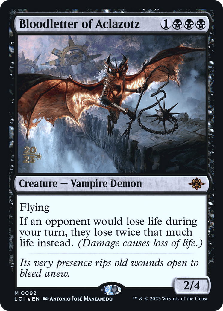 {@R} Bloodletter of Aclazotz [The Lost Caverns of Ixalan Prerelease Cards][PR LCI 092]