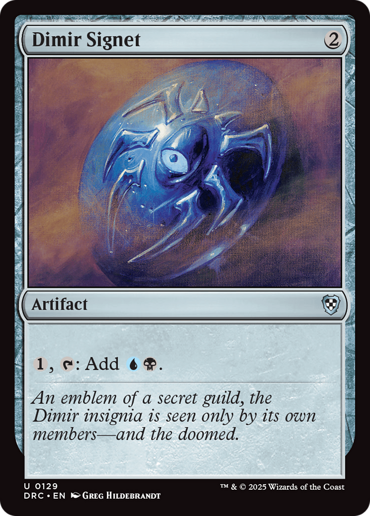 {C} Dimir Signet [Aetherdrift Commander][DRC 129]