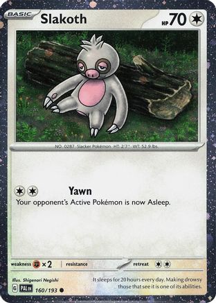 [PKM] Slakoth (160/193) (Cosmos Holo) [Scarlet & Violet: Paldea Evolved]